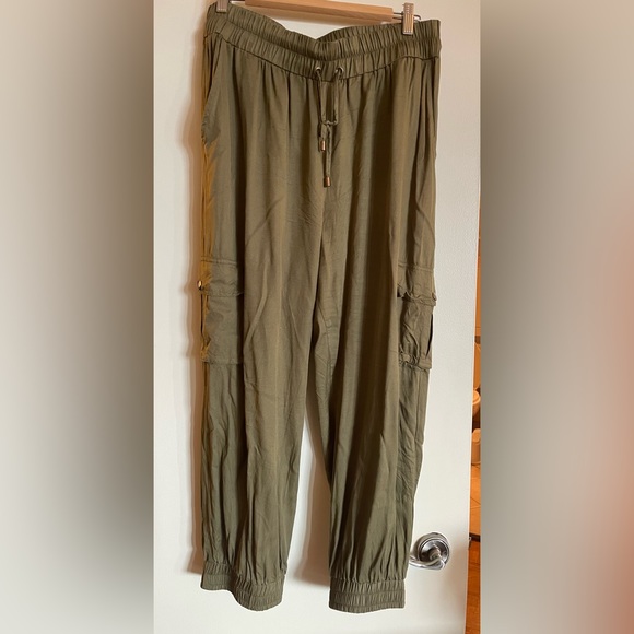 Gabby Isabella drawstring cargo pant joggers size XL - Picture 1 of 7